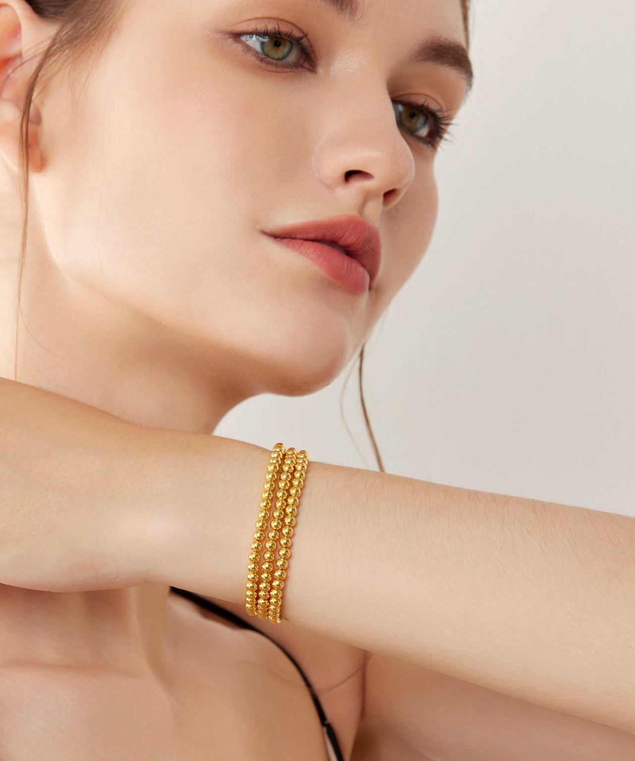 Gold Filled Beaded Bracelets