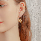 24K Gold Clover Earring Saurin Jiya