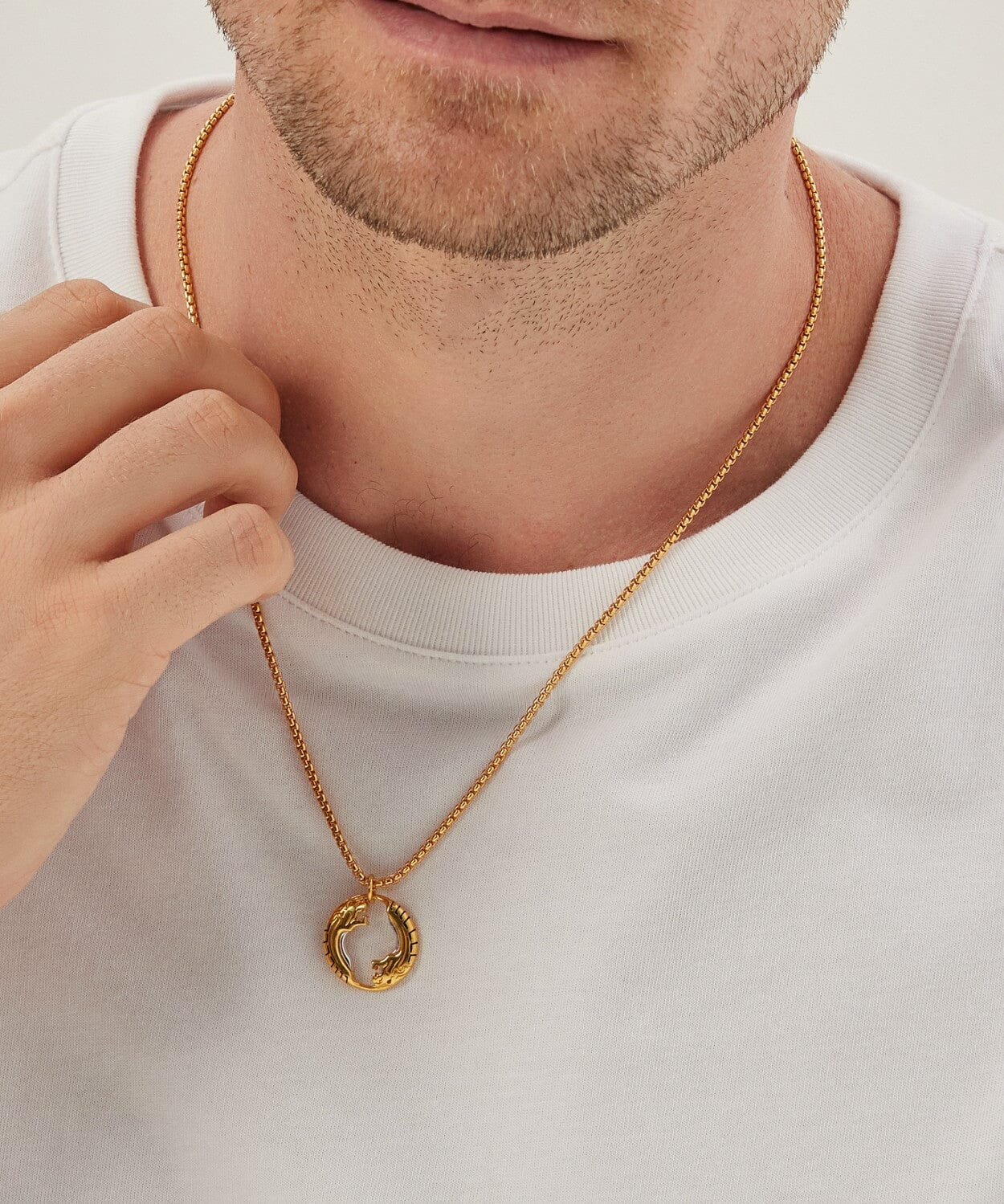 24K Gold Duel Panther Pendant Saurin Jiya