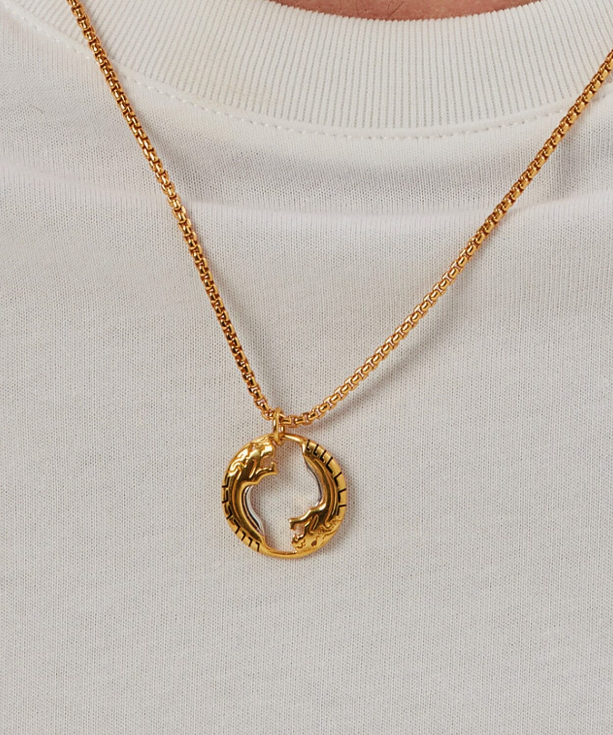 24K Gold Duel Panther Pendant Saurin Jiya
