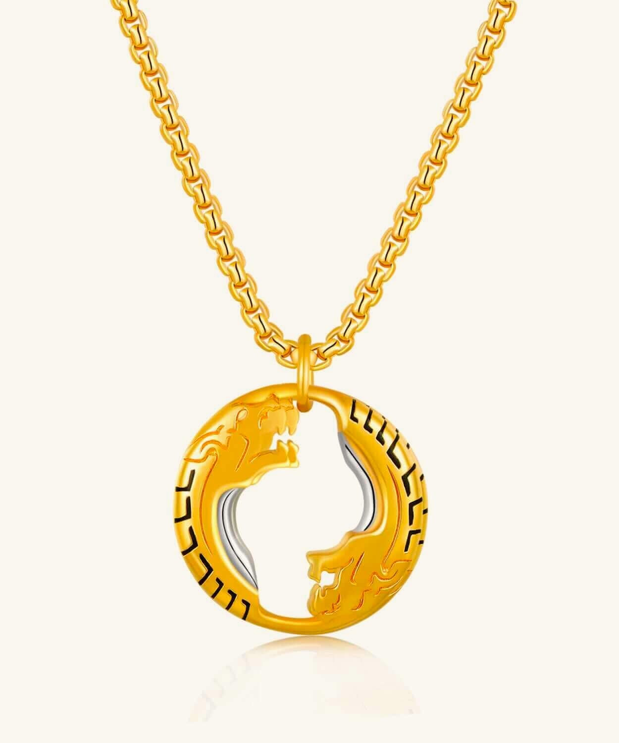 24K Gold Duel Panther Pendant Saurin Jiya