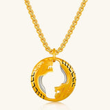 24K Gold Duel Panther Pendant Saurin Jiya