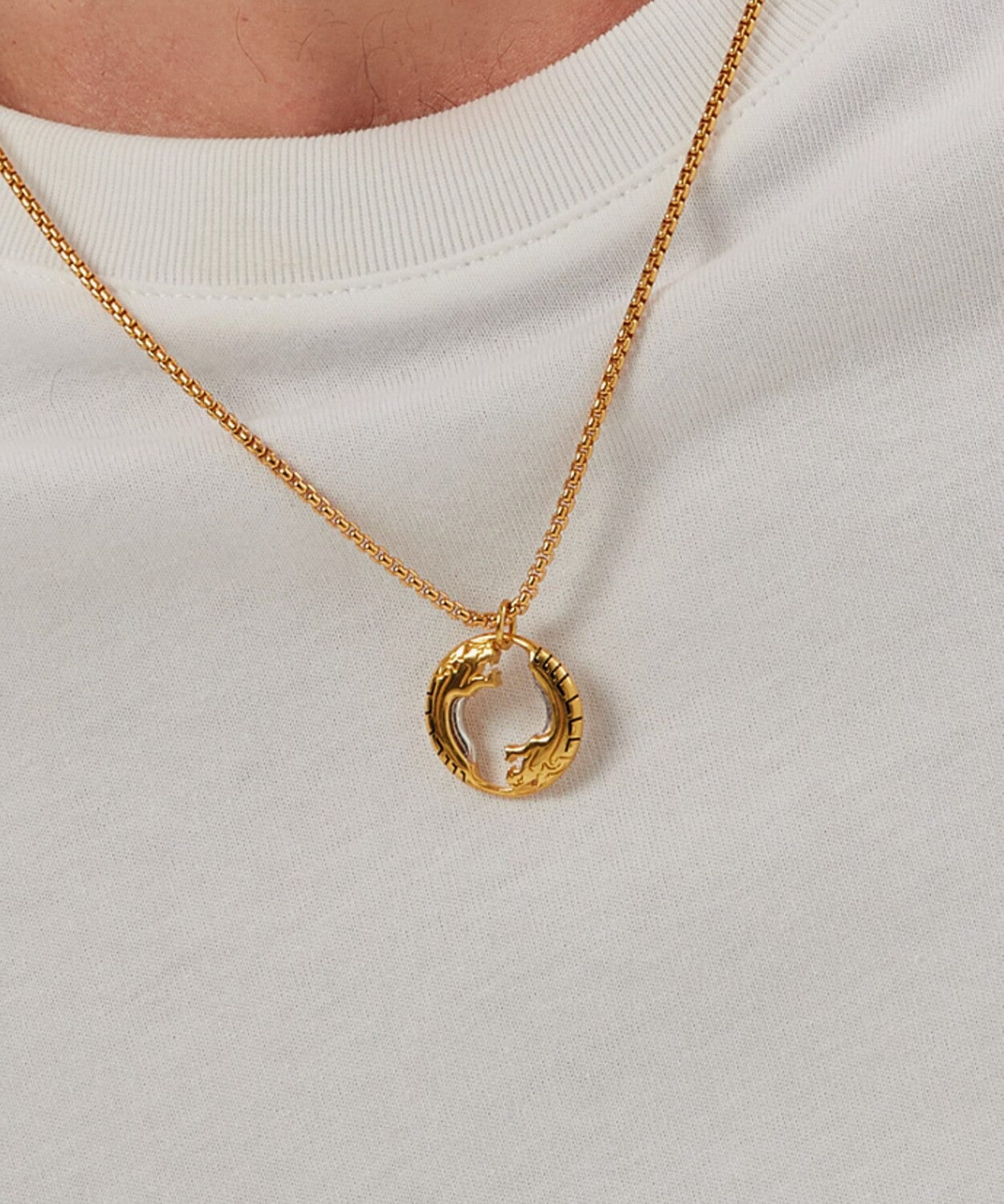 24K Gold Duel Panther Pendant Saurin Jiya