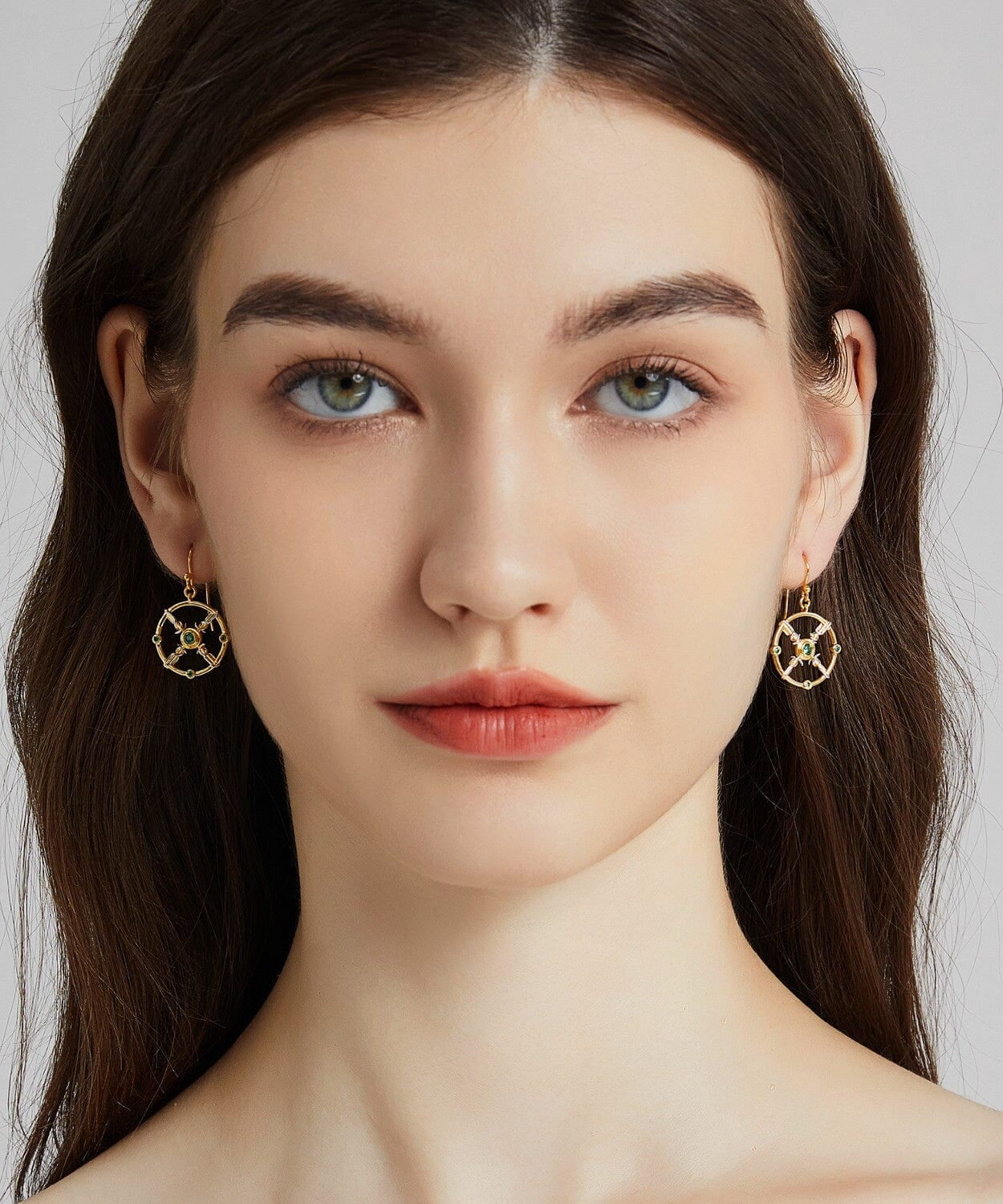 24K Gold Enchanted Emerald Earring Saurin Jiya