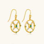 24K Gold Enchanted Emerald Earring Saurin Jiya