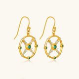 24K Gold Enchanted Emerald Earring Saurin Jiya