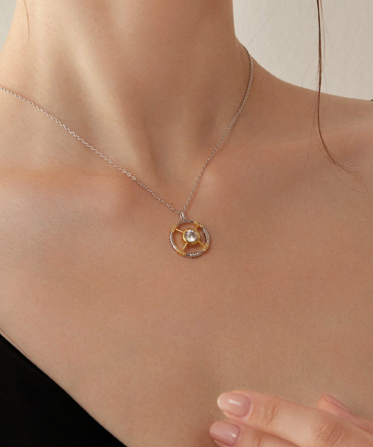 24K Gold Enchanted Emerald Necklace Saurin Jiya
