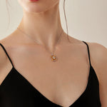 24K Gold Enchanted Emerald Necklace Saurin Jiya