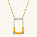 24K Gold Lock Necklace Saurin Jiya