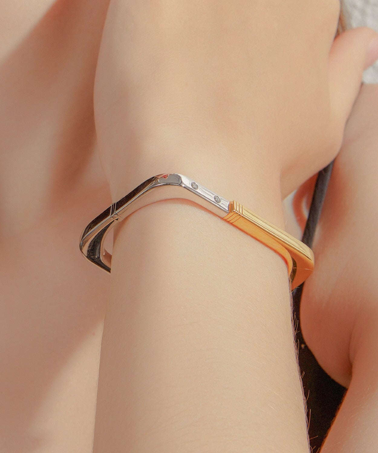 24k Gold Love Lock Bracelet Saurin Jiya