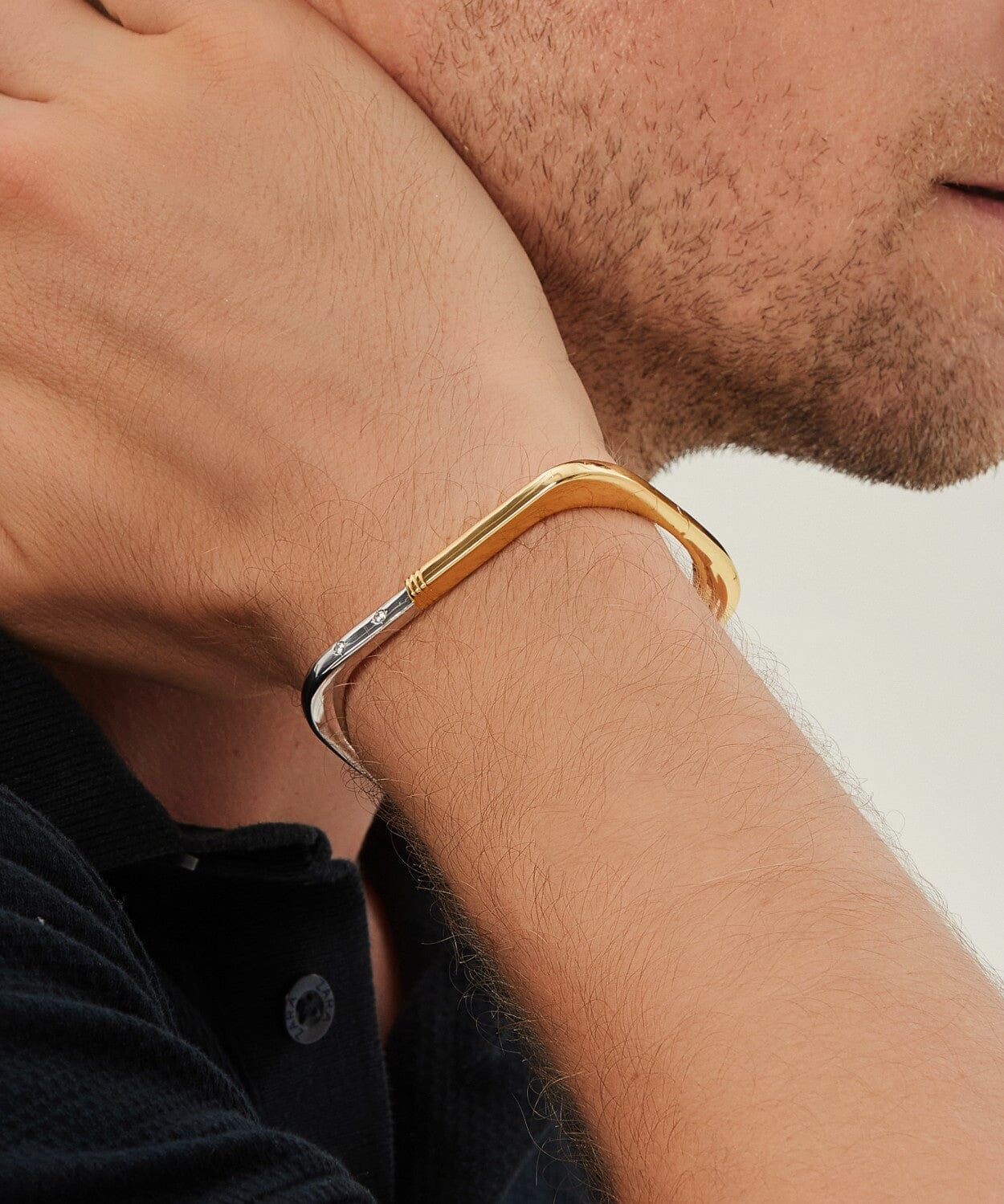 24k Gold Love Lock Bracelet Saurin Jiya