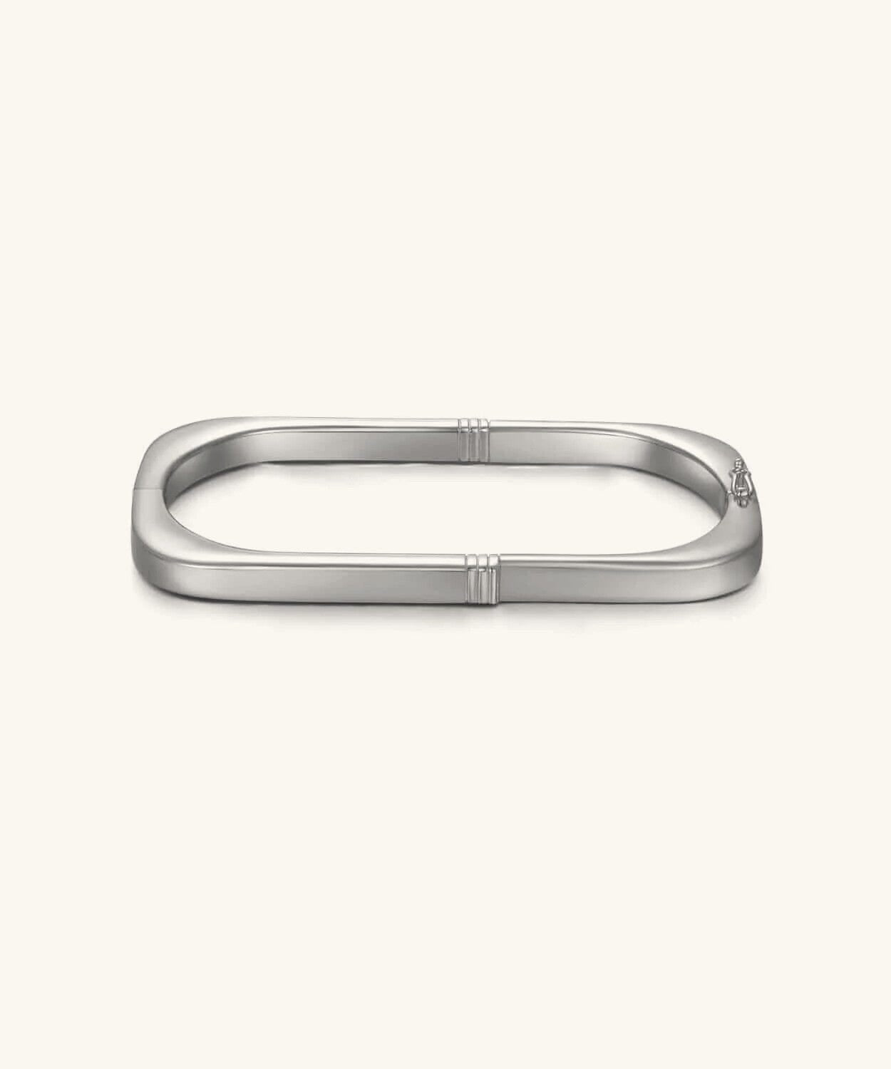 24K White Gold Lock Bracelet Saurin Jiya