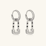 24K White Gold Lock Earring Saurin Jiya
