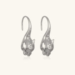 24K White Gold Panther Earring Saurin Jiya