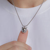 24K White Gold Panther Pendant Saurin Jiya