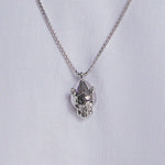 24K White Gold Panther Pendant Saurin Jiya
