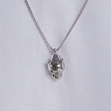 24K White Gold Panther Pendant Saurin Jiya
