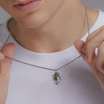 24K White Gold Panther Pendant Saurin Jiya