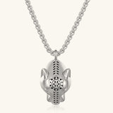 24K White Gold Panther Pendant Saurin Jiya