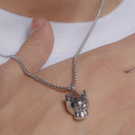 24K White Gold Panther Pendant Saurin Jiya