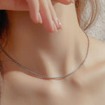 24K White Gold Rope Chain - 2mm Saurin Jiya