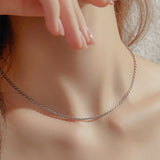 24K White Gold Rope Chain - 2mm Saurin Jiya