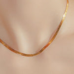 24K Yellow Gold Herringbone Chain - 3mm Saurin Jiya