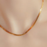 24K Yellow Gold Herringbone Chain - 3mm Saurin Jiya