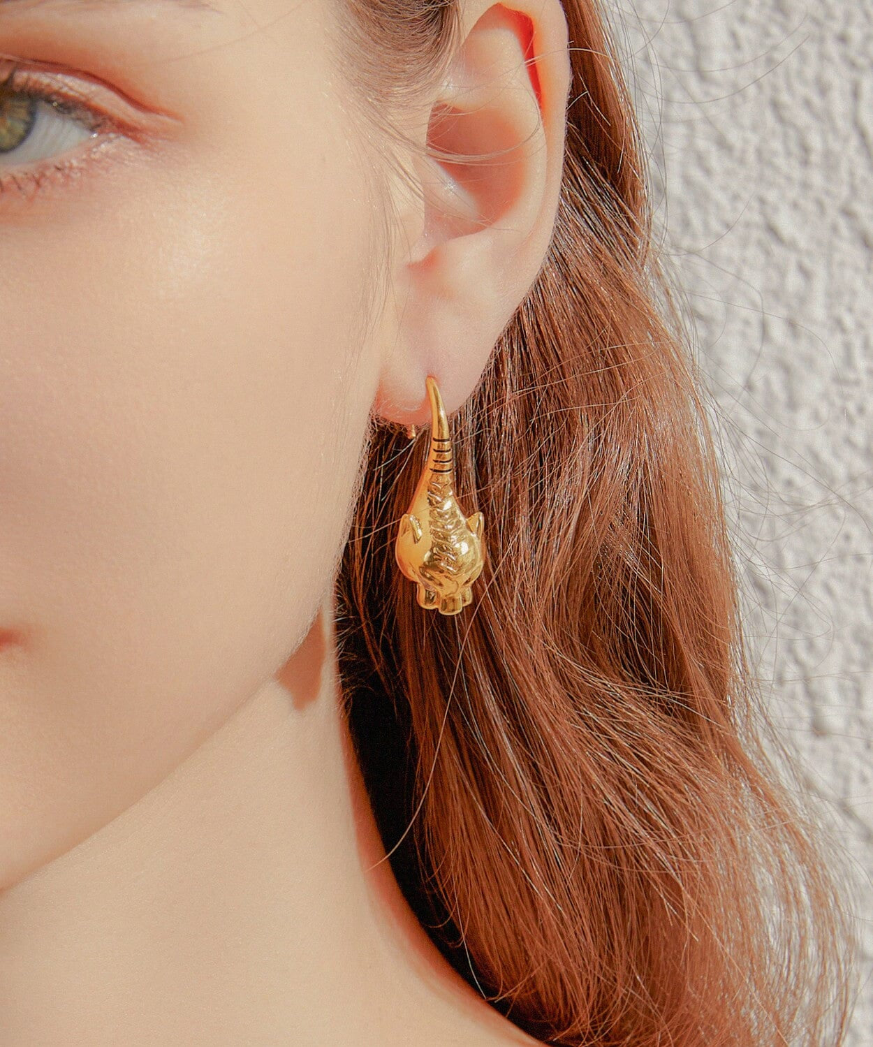 24K Yellow Gold Leopard Earring Saurin Jiya