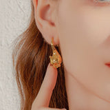 24K Yellow Gold Leopard Earring Saurin Jiya