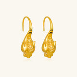 24K Yellow Gold Leopard Earring Saurin Jiya