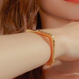 24K Yellow Gold Locking Bracelet Saurin Jiya