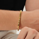 24K Yellow Gold Locking Bracelet Saurin Jiya