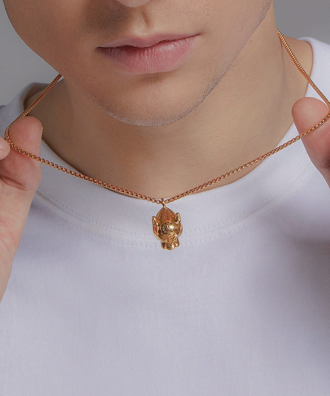 24K Yellow Gold Panther Pendant Saurin Jiya
