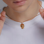 24K Yellow Gold Panther Pendant Saurin Jiya