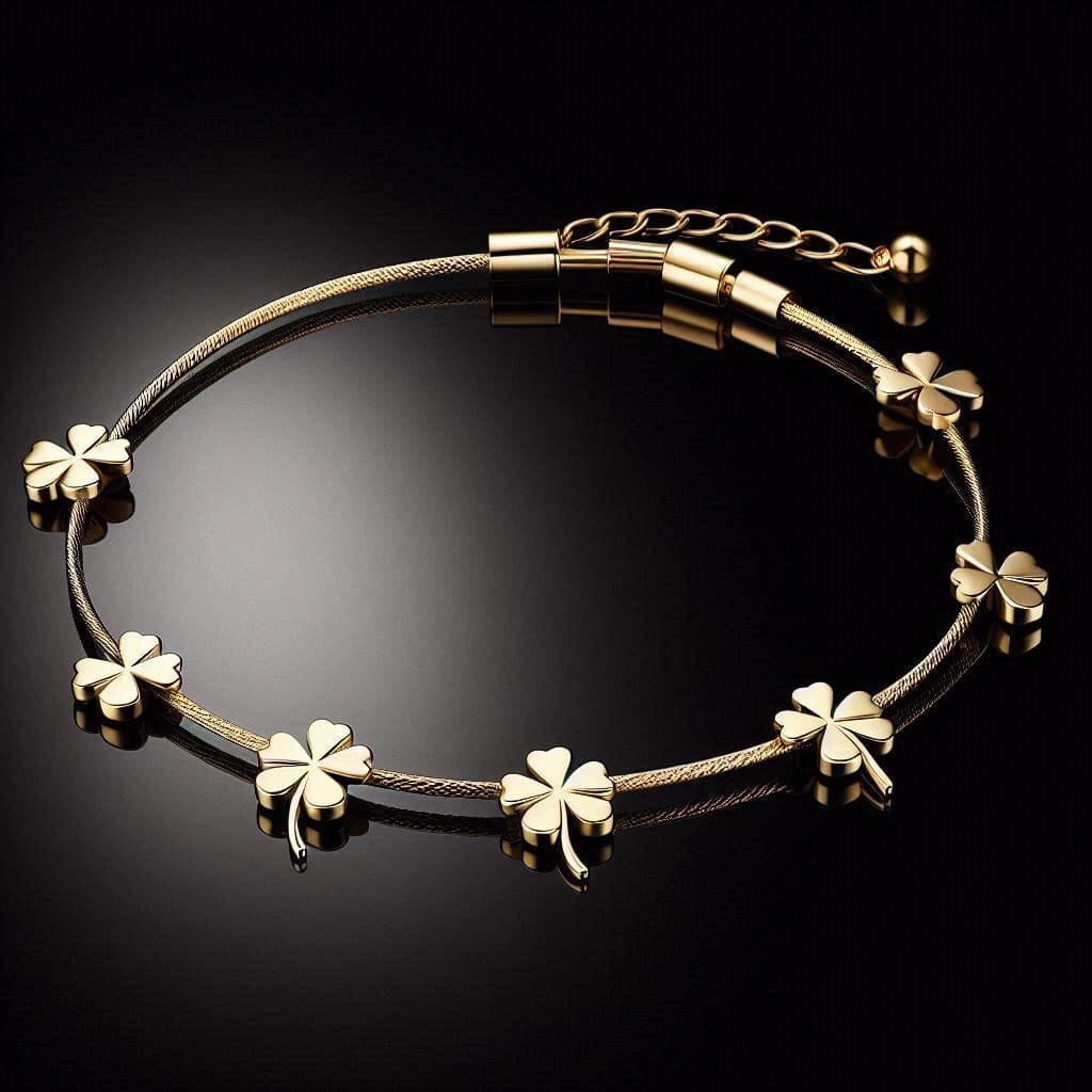 Clover Bracelet 10k Gold: The Timeless Talisman for Good Fortune