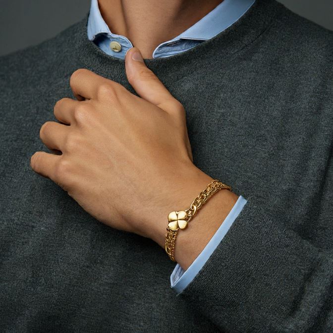 Find Your Luck: The Perfect Clover Bracelet Gold Men