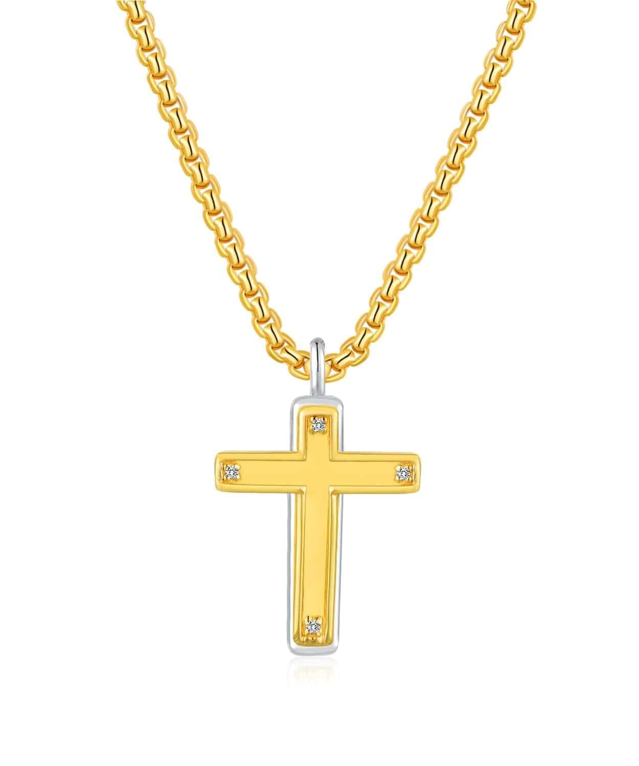 Mens Cross Necklace