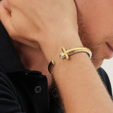 24K Gold Cross Bracelet Saurin Jiya