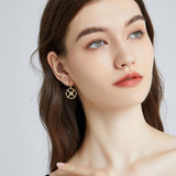 Gold Emerald Earrings