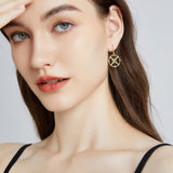Gold Emerald Earrings