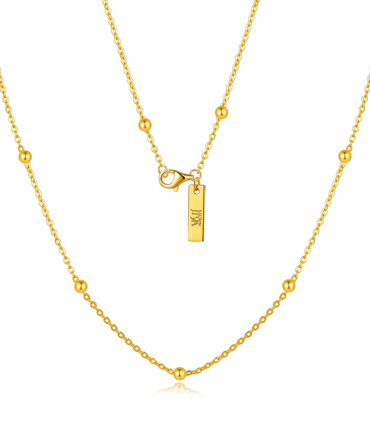 gold layered necklace