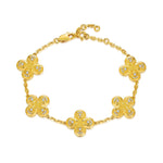 Gold Clover Bracelet