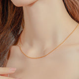 24K Yellow Gold Bead Chain - 2mm Saurin Jiya