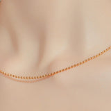 24K Yellow Gold Bead Chain - 2mm Saurin Jiya