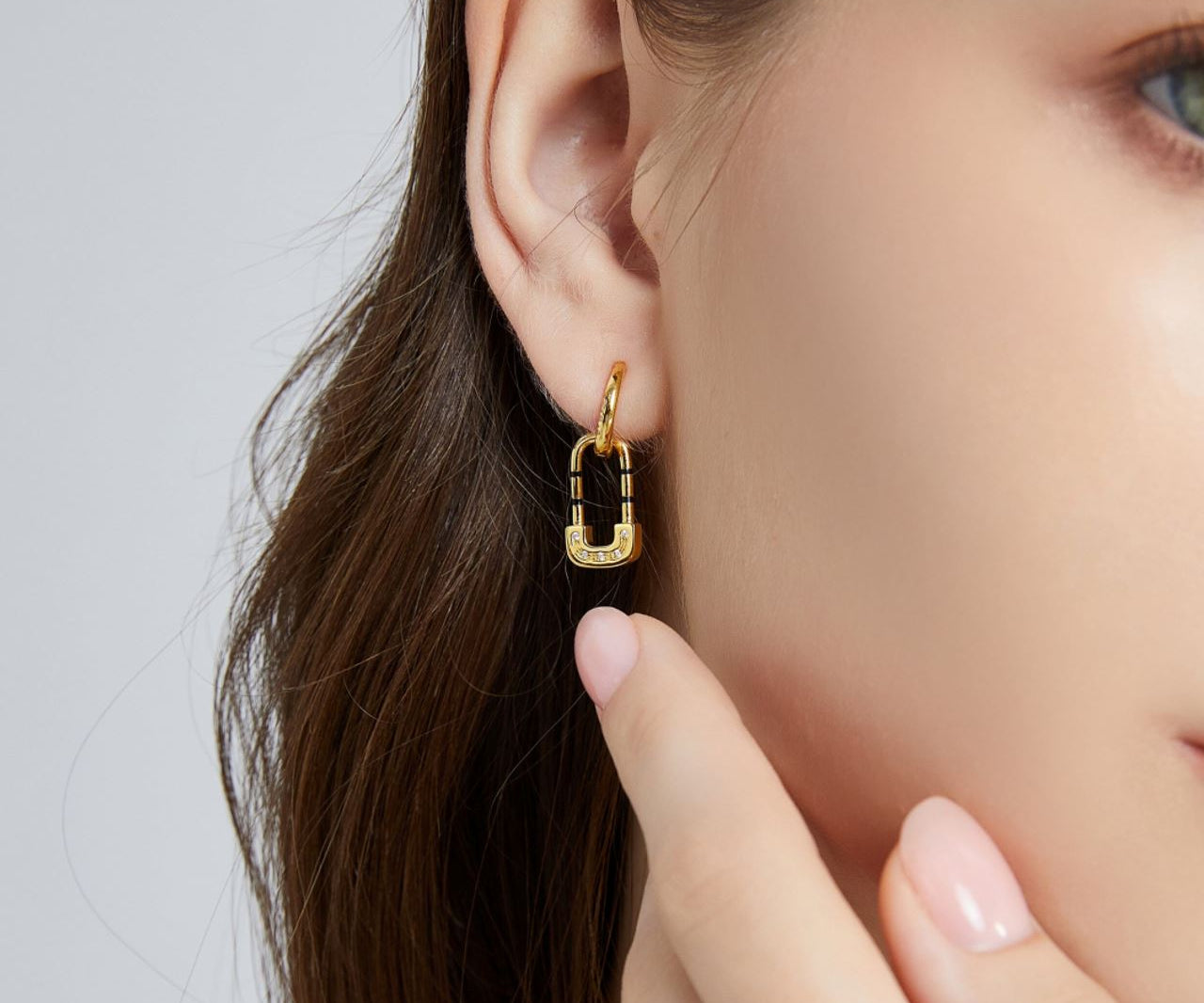 Gold Lock EarringsHandcrafted Fine Jewelry