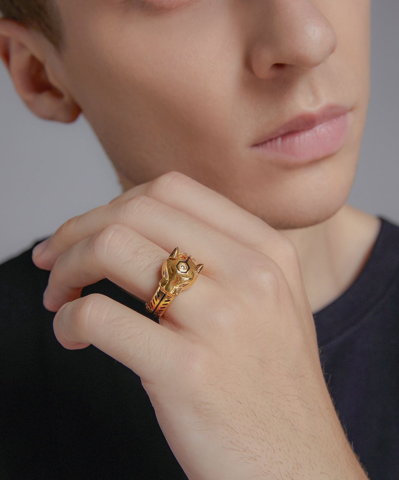 Gold Panther Rings